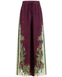 ALÉMAIS - Ruthie Paisley-Print Trousers - Lyst