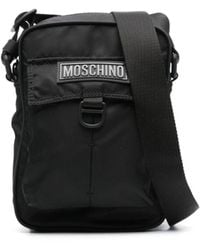 Moschino - Bolso de hombro con apliques del logo - Lyst