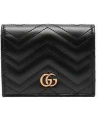 Gucci - GG Marmont Leather Card Case - Lyst