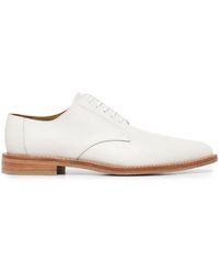 Comme des Garçons Pointed Toe Oxford Shoes - White