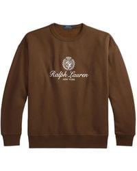 Polo Ralph Lauren - Graphic-Print Fleece Sweatshirt - Lyst