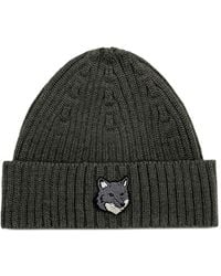 Maison Kitsuné - Fox Head Large Beanie - Lyst