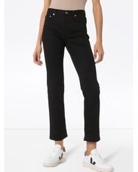 Self Cinema Jeans mit geradem Bein - Schwarz