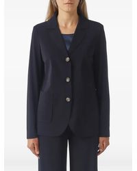 Max Mara - Blazer New Guinea Con Botones Y Bolsillo De Parche - Lyst