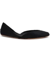 The Row - Gemma Leather Ballerina Shoes - Lyst