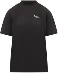 Off-White c/o Virgil Abloh - Arrow Glass Flower Cotton Logo T-Shirt - Lyst
