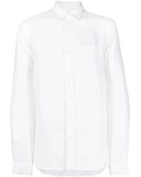 Vince - Long-Sleeve Linen Shirt - Lyst
