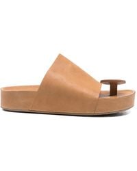 Uma Wang - Open-Toe Leather Sandals - Lyst