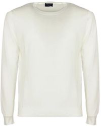 Drumohr - Long-Sleeved Knit Cotton Sweater - Lyst