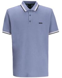 BOSS - Logo-Embroidered Polo Shirt - Lyst