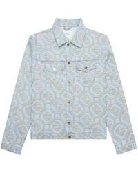 CASABLANCA - Veste En Jean À Logo Monogrammé - Lyst