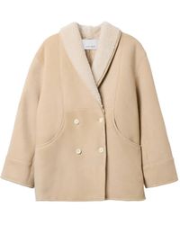 House of Dagmar - Shearling Double-Breasted Jacket - Lyst