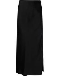 Maison Margiela - Satin A-Line Midi Skirt - Lyst