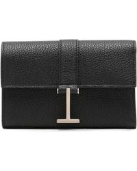 Tom Ford - T-Logo Grained-Leather Wallet - Lyst