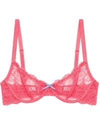 Fleur du Mal - Bianca Lace Balconette Bra - Lyst