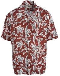 Altea - Camisa Barta con estampado floral y manga corta - Lyst