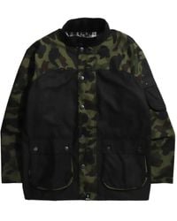 A Bathing Ape - Chaqueta con motivo militar - Lyst
