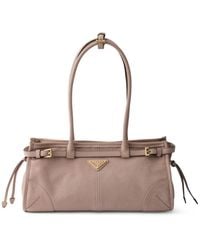 Prada - Bonnie Medium Nubuck Leather Handbag - Lyst