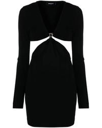 DSquared² - Logo-Embellished Cut-Out Minidress - Lyst
