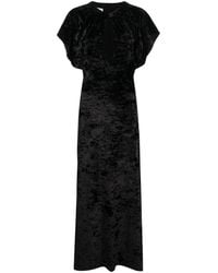 Moschino - Cut-Out Velvet Maxi Dress - Lyst