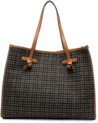 Gianni Chiarini - Marcella Houndstooth-Pattern Tote Bag - Lyst