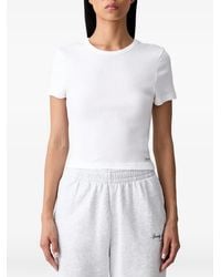 Sporty & Rich - Ribbed-Knit T-Shirt - Lyst