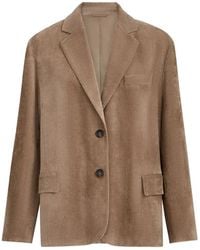 Brunello Cucinelli - Single-Breasted Jacket - Lyst