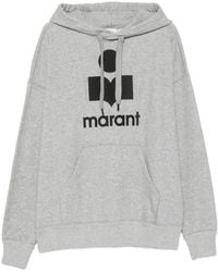 Isabel Marant - Miley Logo-Print Drawstring Hoodie - Lyst