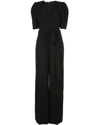 Stella McCartney Комбинезон Cady Широкого Кроя - Черный