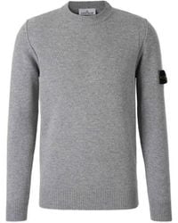 Stone Island - 5100072 Lambswool Sweater - Lyst