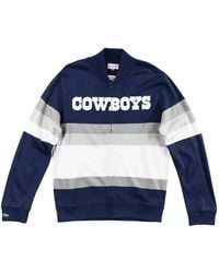Mitchell & Ness - Sweat Zippé À Rayures Nfl "Dallas Cowboys" - Lyst