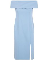 Ralph Lauren - Woven "Bodycon" Midi Dress - Lyst