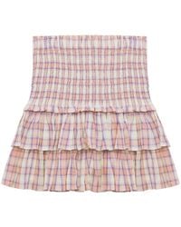 Isabel Marant - Naomi Tiered Mini Skirt - Lyst