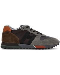 Hogan - H383 Sneakers In Suede And Fabric - Lyst