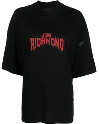 John Richmond - T-Shirt mit Logo-Print - Lyst