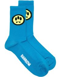 Barrow - Logo-intarsia Ribbed Socks - Lyst