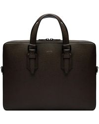 Lancel - Porte-Documents Charlie En Cuir Texturé - Lyst