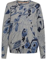 Paul Smith - Floral-print Organic Cotton Sweatshirt - Lyst