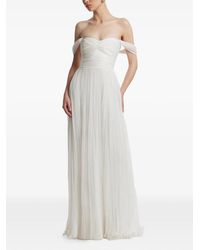 Framboise - Robe-Bustier Longue En Soie Roselyn - Lyst