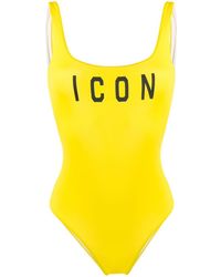DSquared² 'Icon' Badeanzug - Gelb