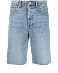 Alexander Wang - Hoch sitzende Jeans-Shorts - Lyst