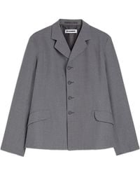 Jil Sander - Wool Poplin Jacket - Lyst