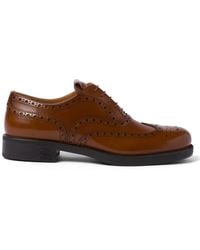 Miu Miu - X Church'S Leather Brogue Shoes - Lyst