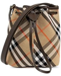 Burberry - Borsa A Secchiello Check - Lyst