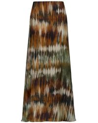 Johanna Ortiz - New Intermingled Ideas Midi-Rok Met Print - Lyst