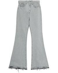 Junya Watanabe - Flared Jeans With A Worn Effect - Lyst