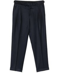Briglia 1949 - Pleated-Waistband Turned-Up-Hem Trousers - Lyst