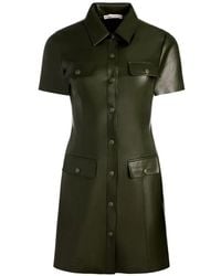 Alice + Olivia - Buttoned Flap-Pocket Minidress - Lyst