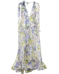 Zimmermann - Natura V-neck Floral Dress - Lyst