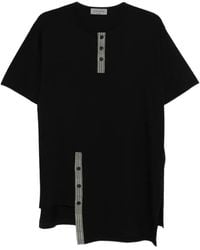 Yohji Yamamoto - Button Asymmetric T-Shirt - Lyst